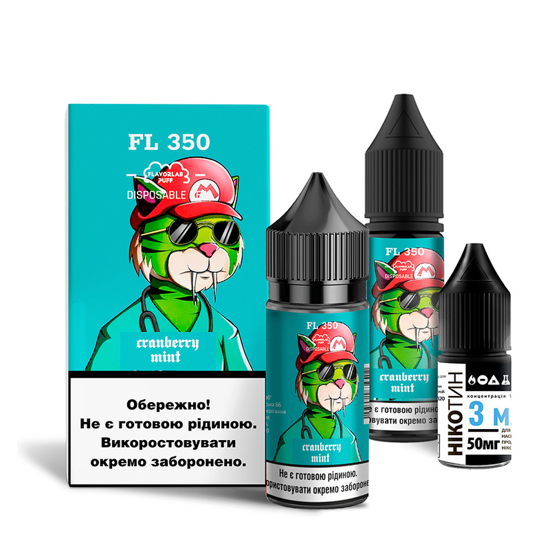 Набор Flavorlab FL350 Cranberry Mint, 30 мл