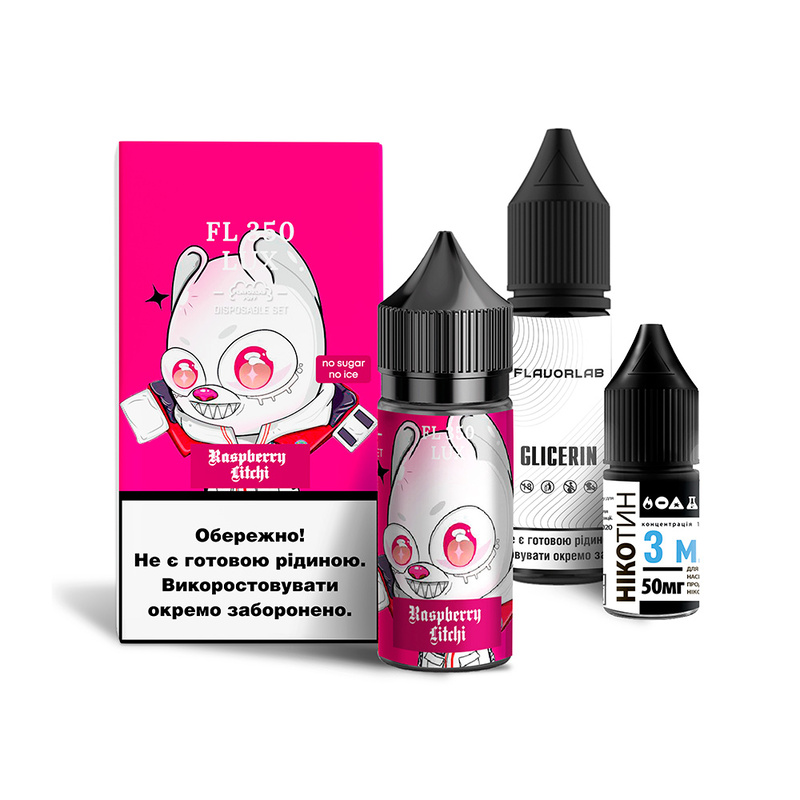 Набор Flavorlab FL350 LUX Raspberry Letchee, 30 мл