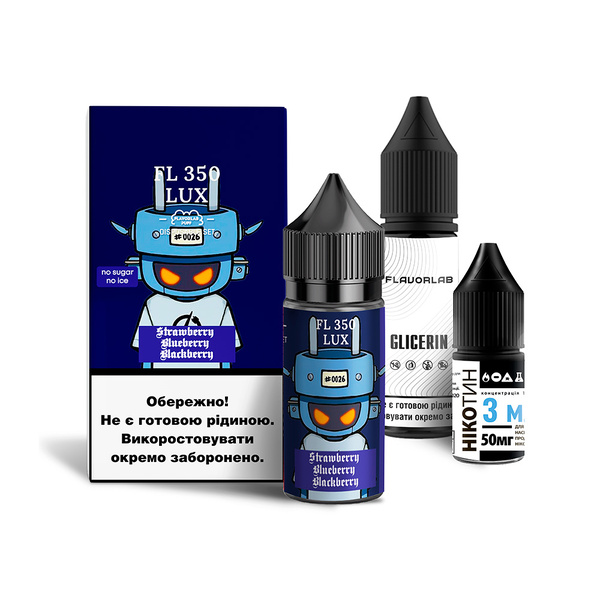 Набор Flavorlab FL350 LUX Strawberry Blueberry Blackberry, 30 мл