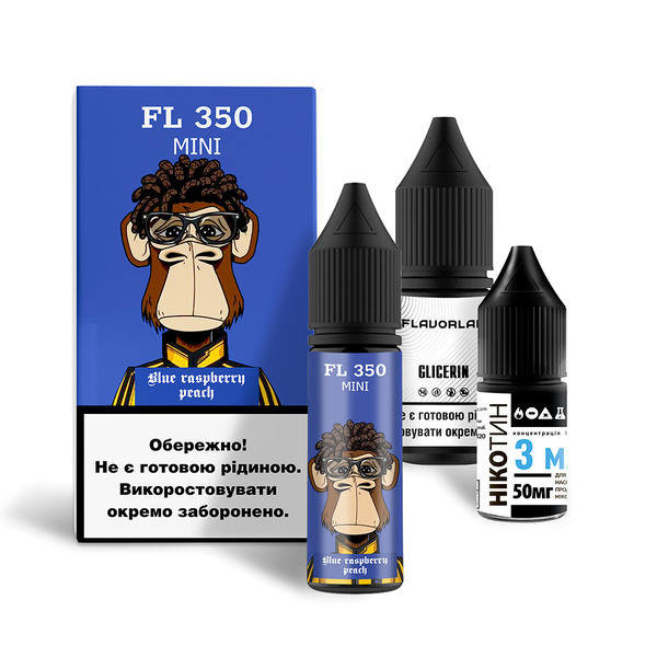 Набор Flavorlab FL350 mini Blue Raspberry Peach, 15 мл