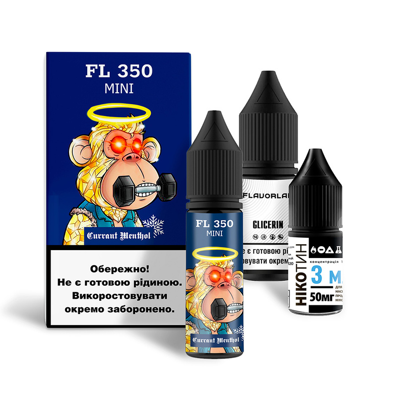 Набор Flavorlab FL350 mini Currant Menthol, 15 мл