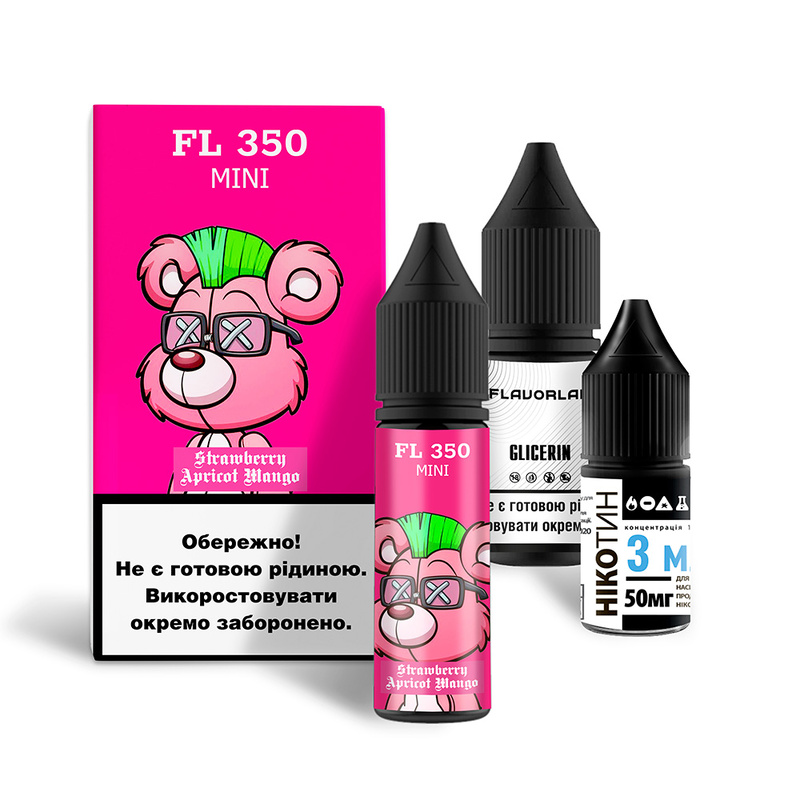 Набор Flavorlab FL350 mini Strawberry Apricot Mango, 15 мл