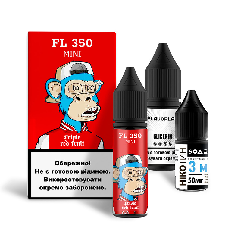 Набір Flavorlab FL350 mini Triple red fruit, 15 мл