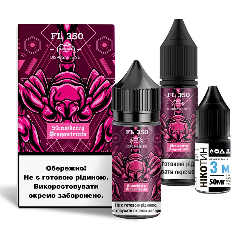 Набор Flavorlab FL350 Strawberry Dragonfruit, 30 мл