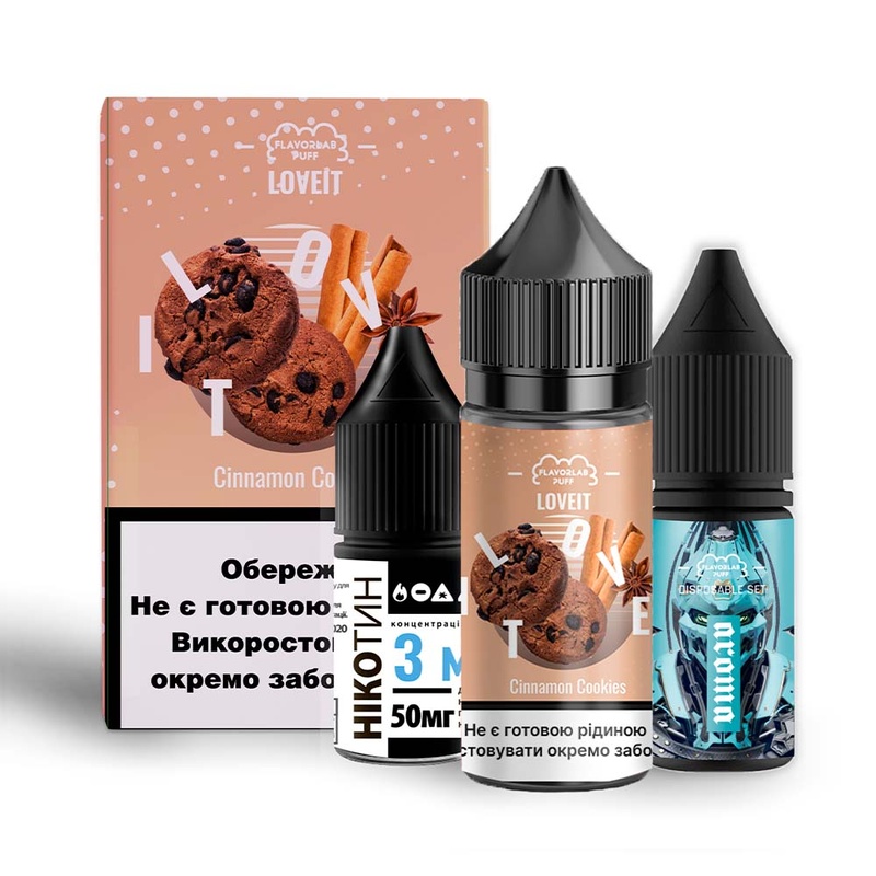 Набор Flavorlab Love IT Cinnamon Cookies, 30 мл
