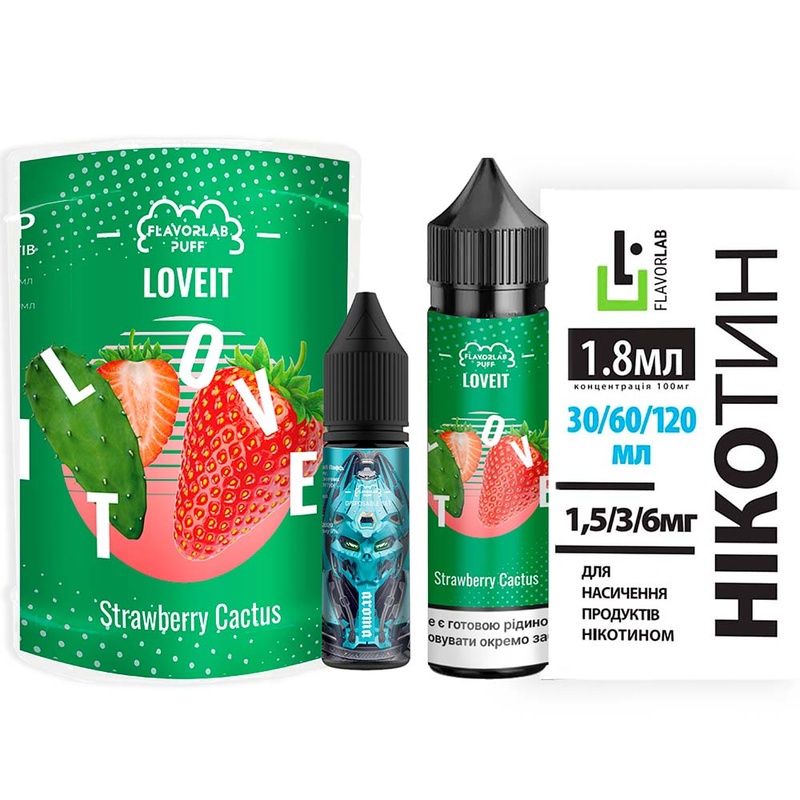 Набор Flavorlab Love IT Strawberry Cactus, 60 мл