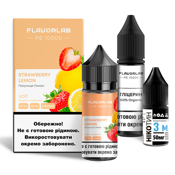Набор Flavorlab PE 10000 Strawberry Lemon, 30 мл