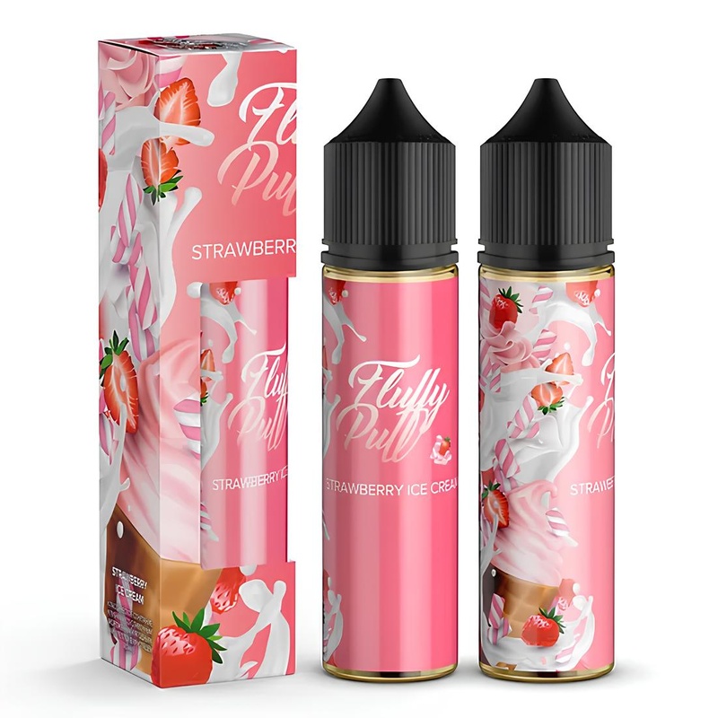 Набір Fluffy Puff Strawberry Marshmallow Ice Cream, 60 мл