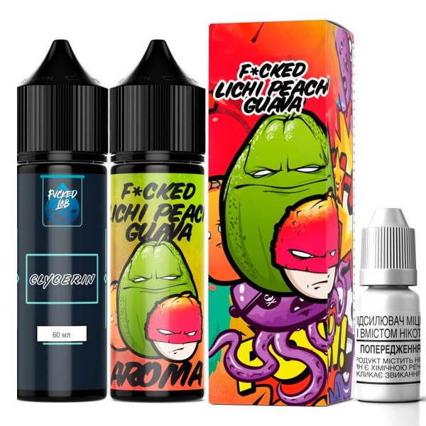 Набор Fucked Lichi Peach Guava, 60 мл
