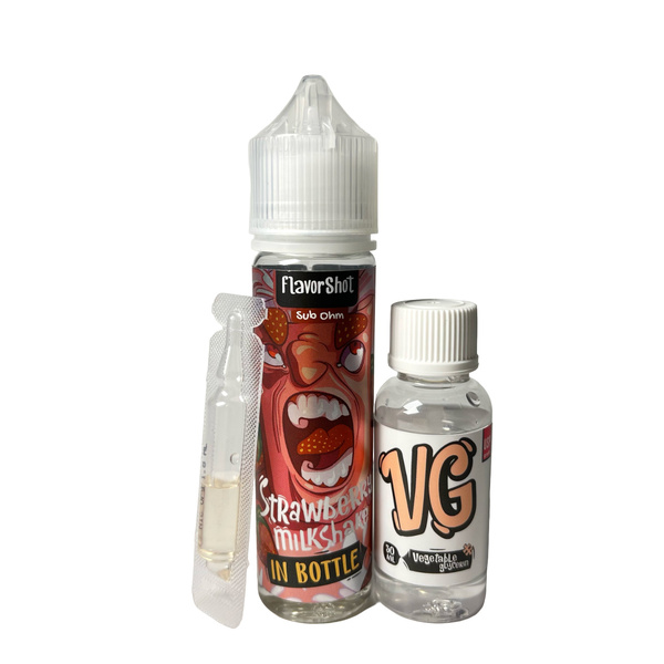 Набор In Bottle FlavorShot Strawberry Milkshake, 60 мл