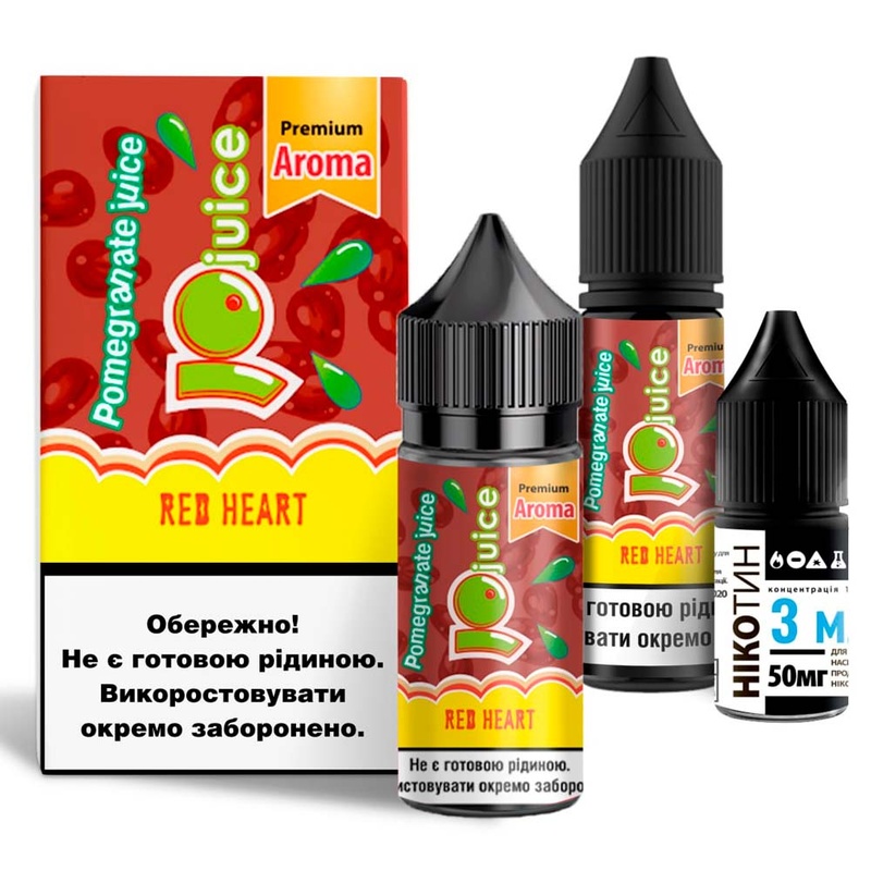 Набір JoJuice Premium Red heart, 30 мл