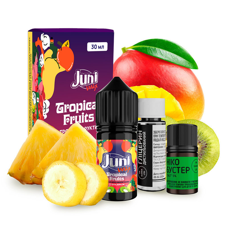 Набір Juni Mix Tropical Fruits, 30 мл