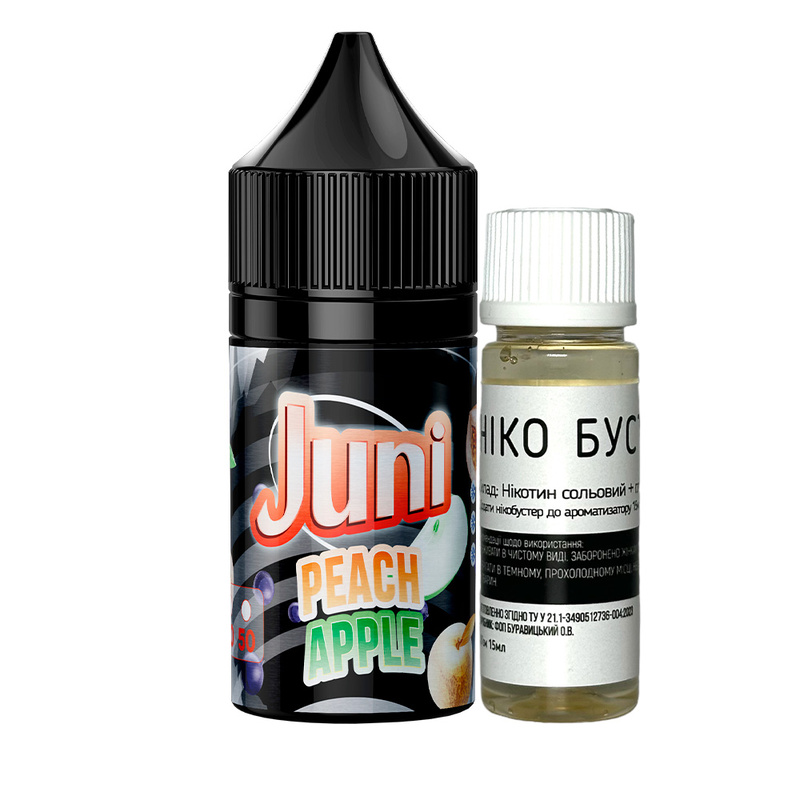 Набір Juni Silver Ice Peach Apple, 30 мл