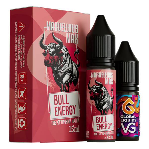 Набор Marvellous Max Bull Energy, 15 мл