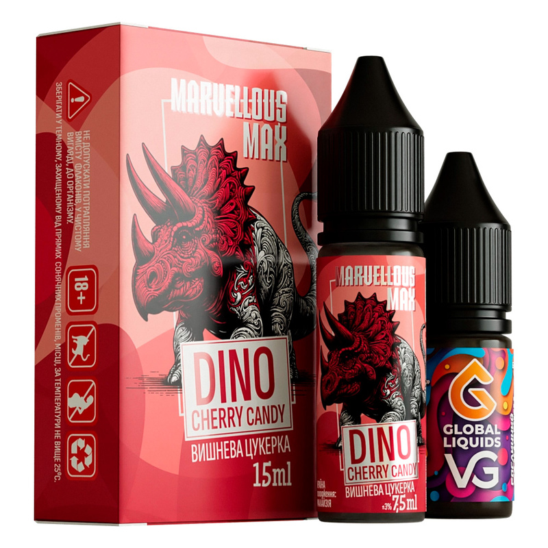 Набор Marvellous Max Dino Cherry Candy, 15 мл
