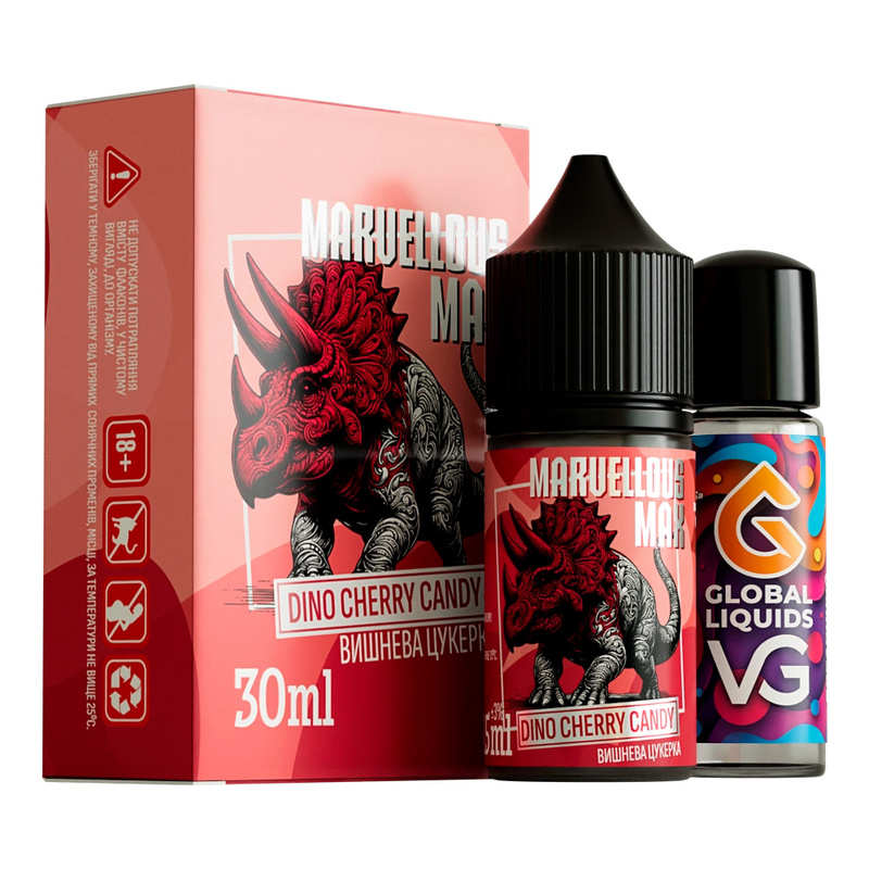 Набір Marvellous Max Dino Cherry Candy, 30 мл