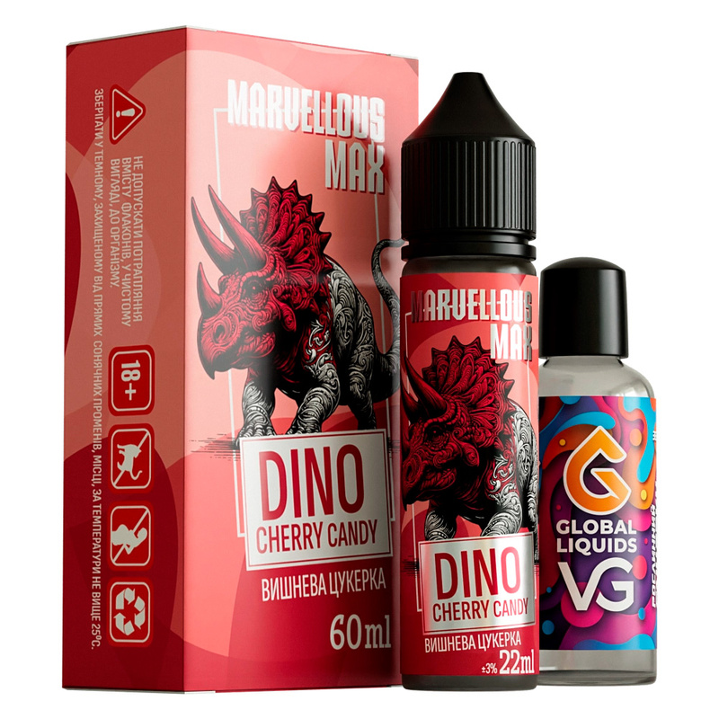 Набір Marvellous MAX Dino Cherry Candy, 60 мл