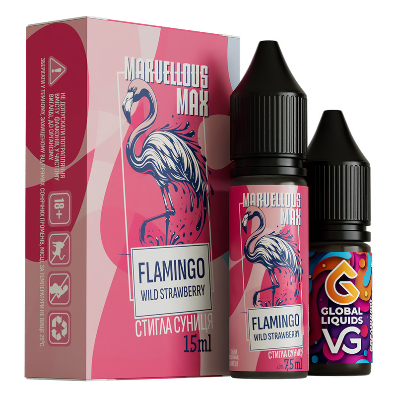 Набор Marvellous Max Flamingo Wild Strawberry, 15 мл