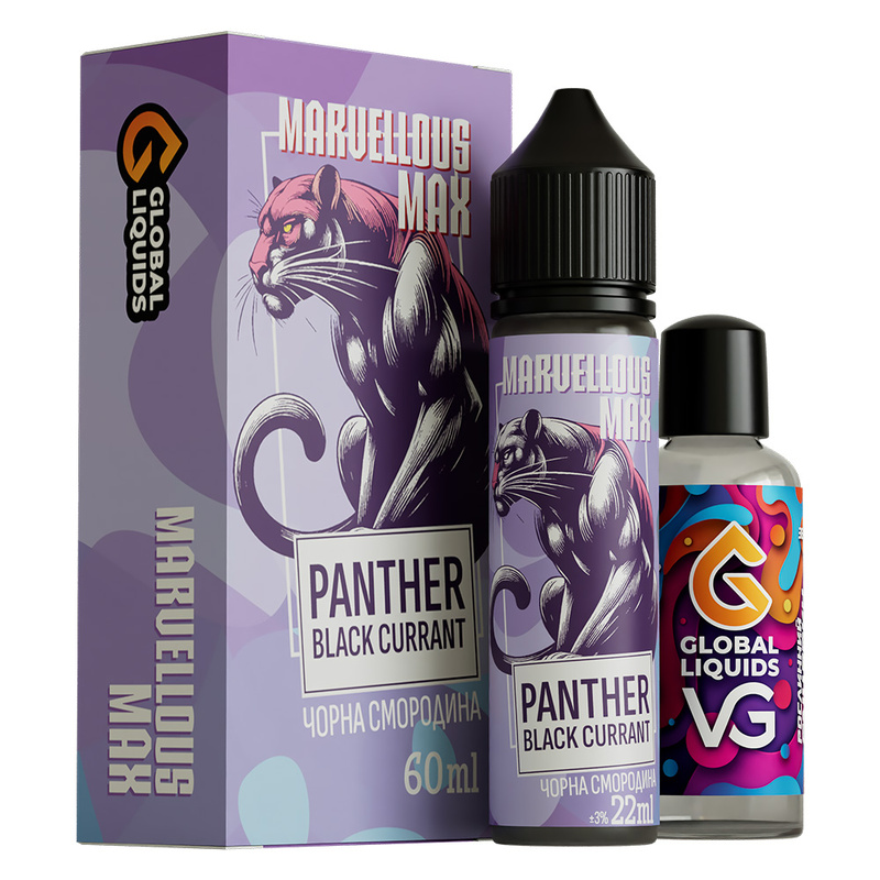 Набор Marvellous MAX Panther Black Currant, 60 мл