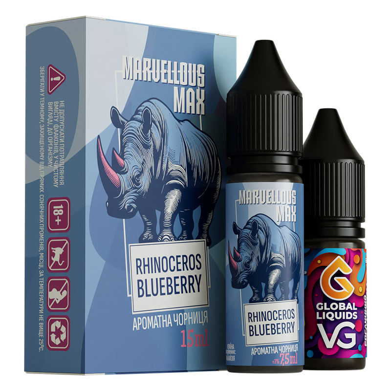 Набор Marvellous Max Rhinoceros Blueberry, 15 мл