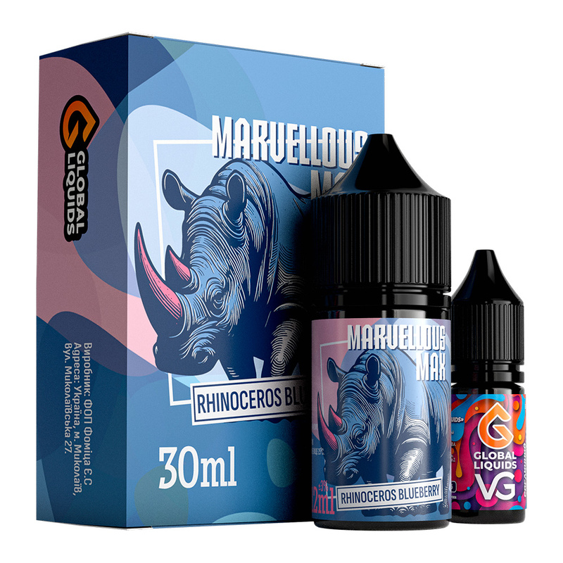 Набор Marvellous Max Rhinoceros Blueberry, 30 мл