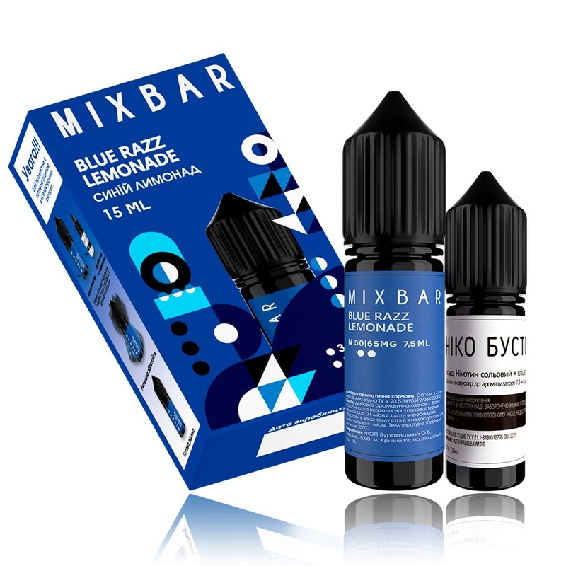Набір Mix Bar Blue Razz Lemonade, 15 мл
