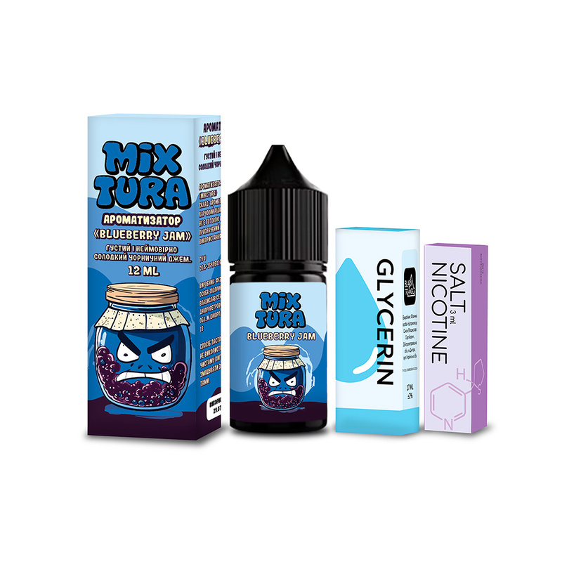 Набір Mixtura Blueberry Jam, 30 мл