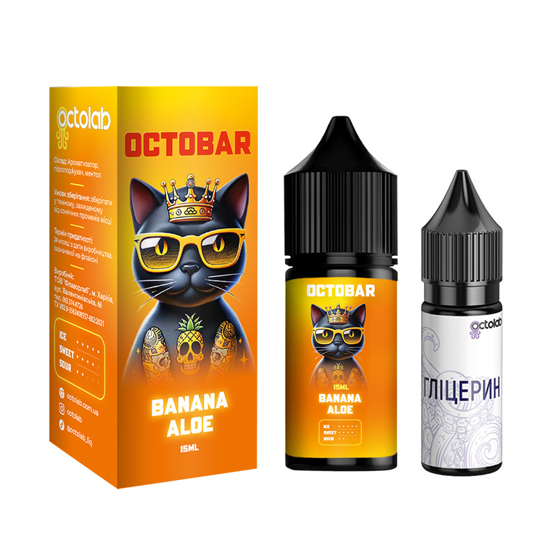 Набор Octobar NFT Banana Aloe, 15 мл