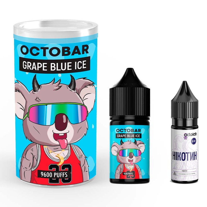 Набор Octobar NFT Grape Blue Ice, 30 мл