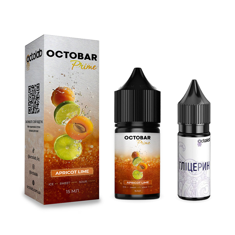Набір Octobar Prime Apricot Lime, 30 мл