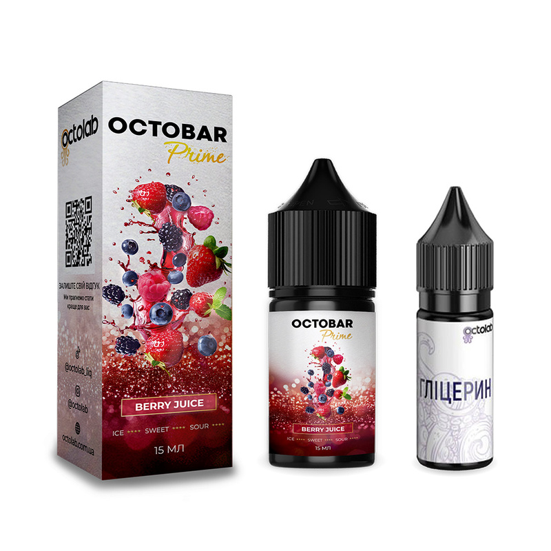 Набор Octobar Prime Berry Juice, 30 мл