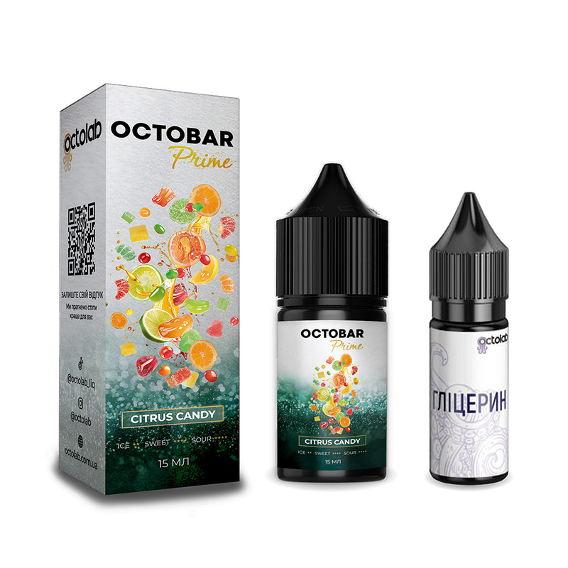 Набір Octobar Prime Citrus Candy, 30 мл