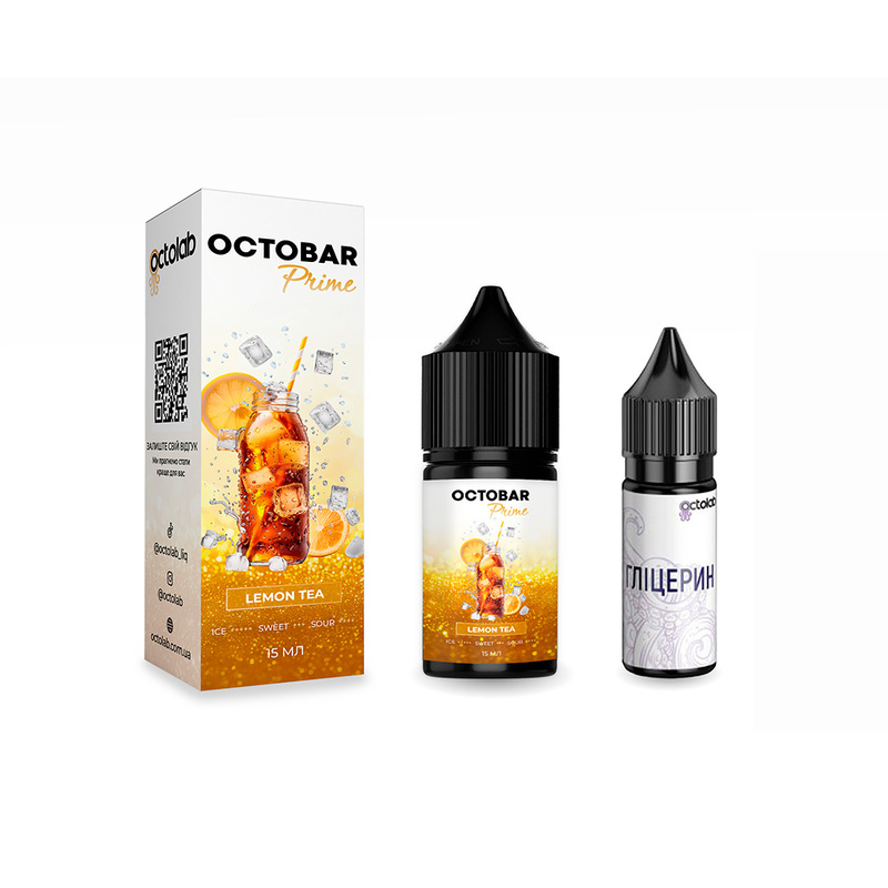 Набор Octobar Prime Lemon Tea, 15 мл