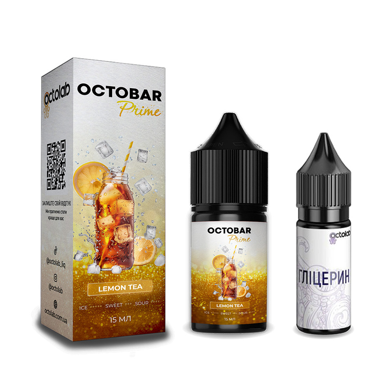 Набор Octobar Prime Lemon Tea, 30 мл