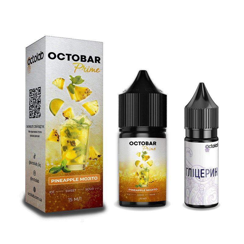 Набор Octobar Prime Pineapple Mojito, 30 мл