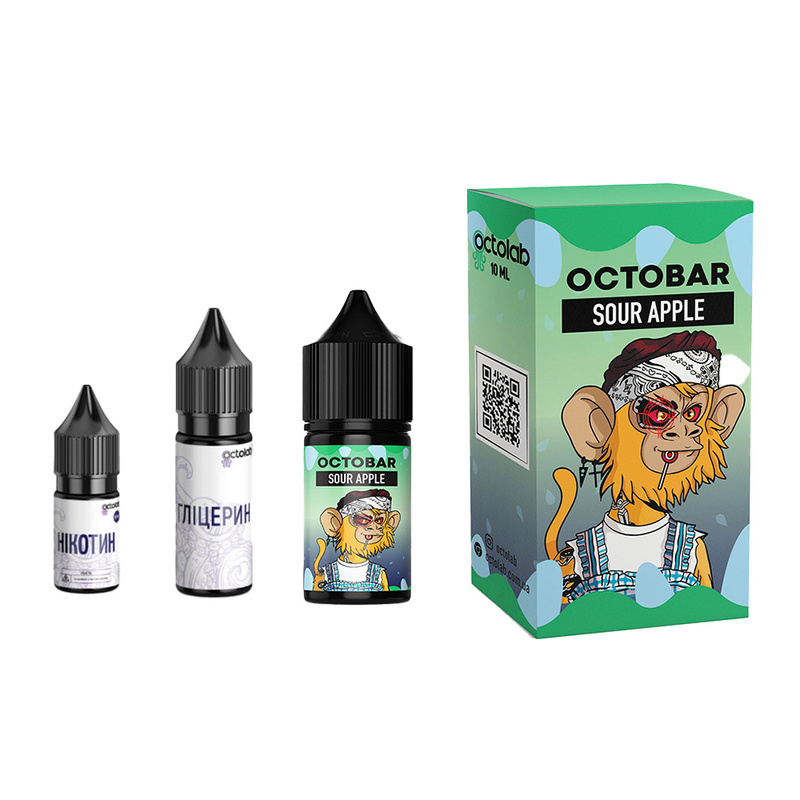 Набор Octobar NFT Sour Apple, 30 мл