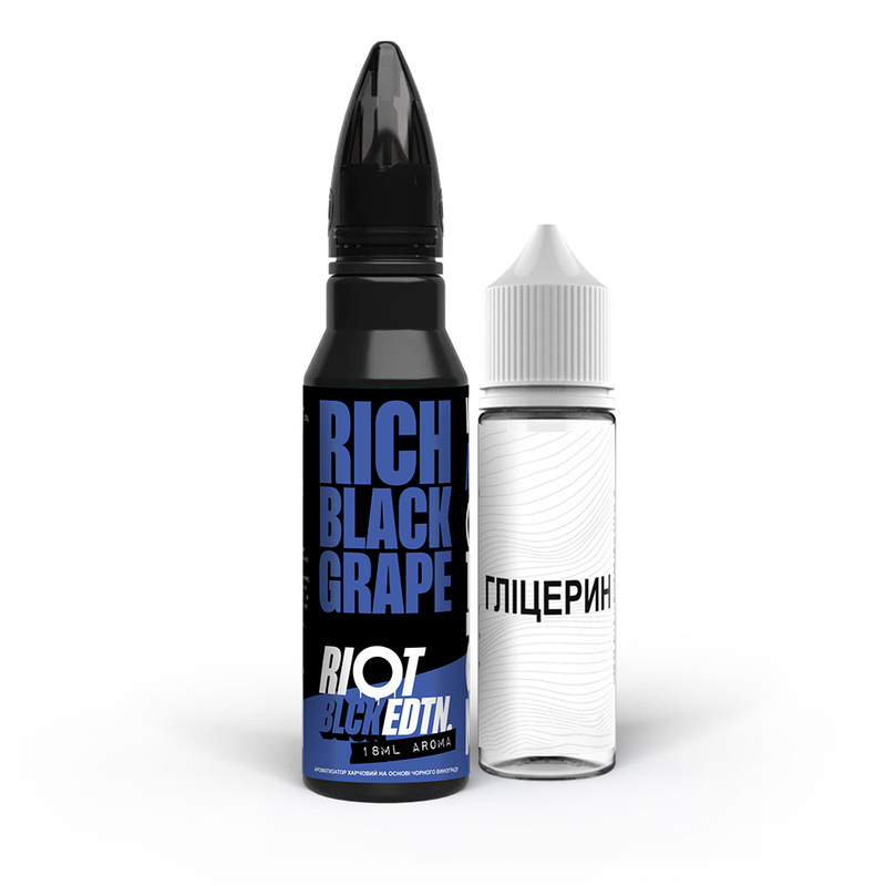 Набір Riot BLCK EDTN Rich Black Grape, 60 мл