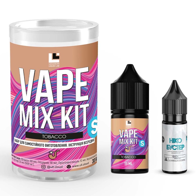 Набір Vape Mix Kit Tobacco, 30 мл