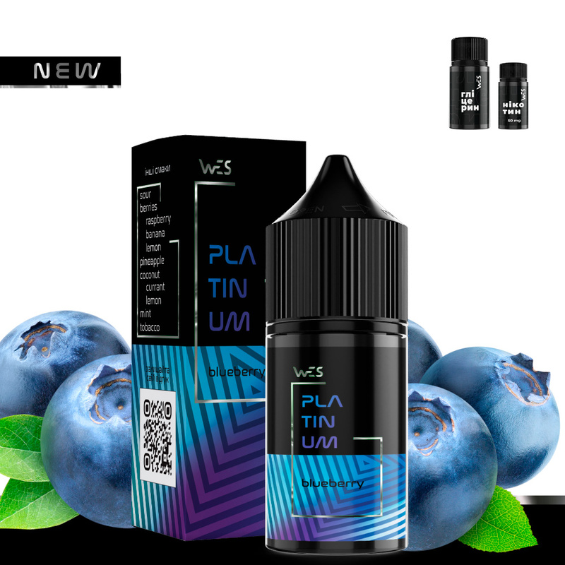 Набір WES Platinum Blueberry, 30 мл
