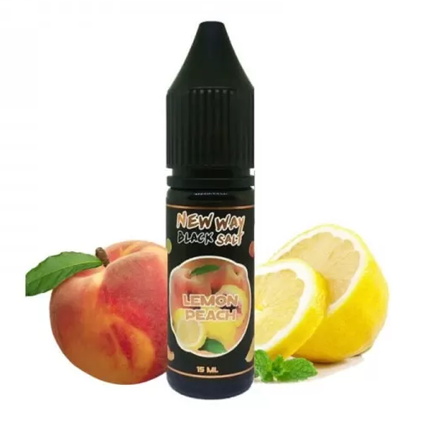 Жидкость New Way Salt Black Lemon Peach, 15 мл