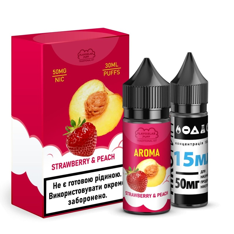 Набір Traditional Kit Strawberry Peach, 30 мл Сольовий