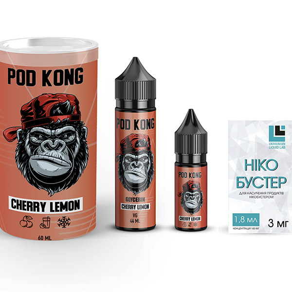 Набор POD KONG Cherry Lemon, 60 мл Органический
