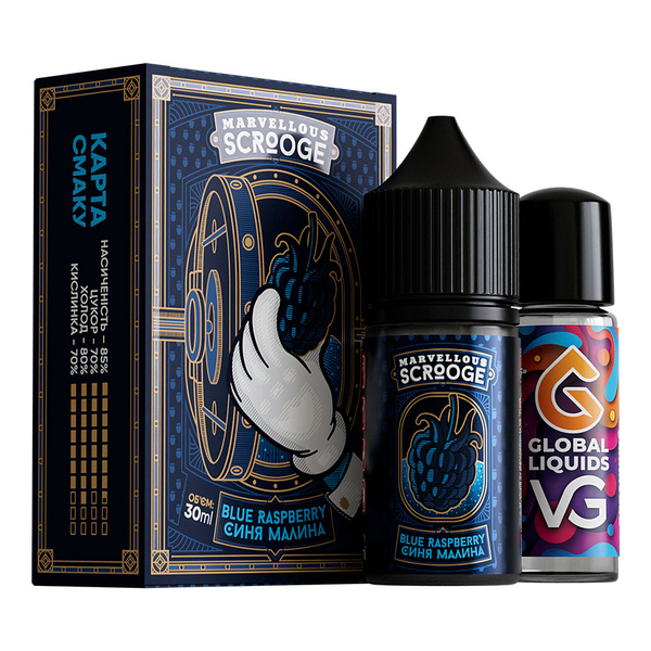 Набор Marvellous Scrooge Blue Raspberry, 30 мл
