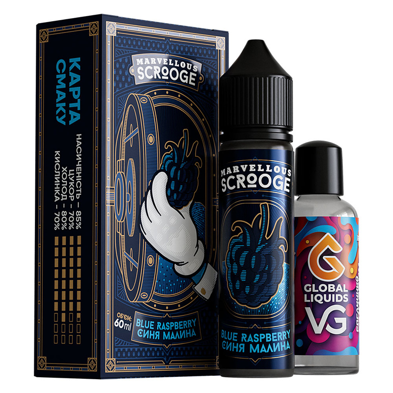 Набір Marvellous Scrooge Blue Raspberry, 60 мл