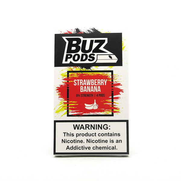 Змінний картридж для Juul BUZ Pods - Strawberry Banana 4 шт (Original)