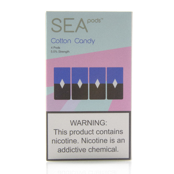 Змінний картридж для Juul Sea Pods - Cotton Candy 4 шт (Original)