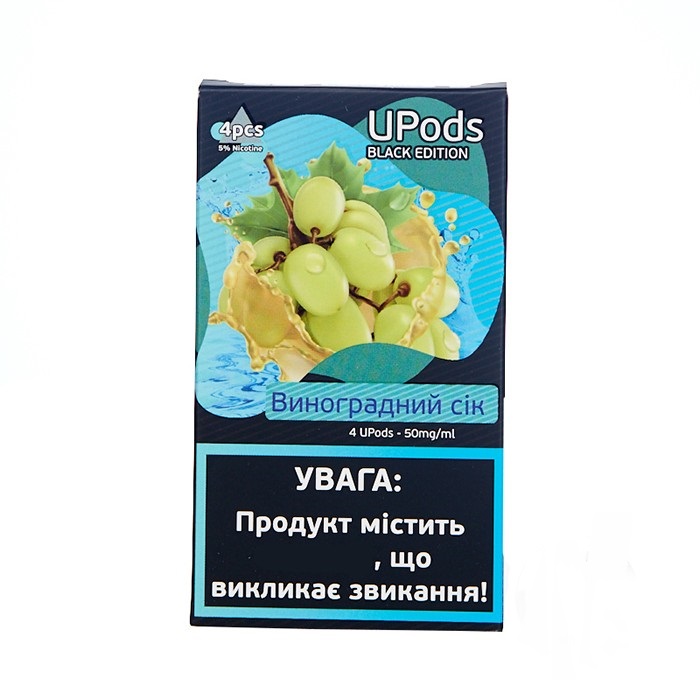 Сменный картридж для Juul Upods Black Edition - Виноградный Сок 4 шт (Original)