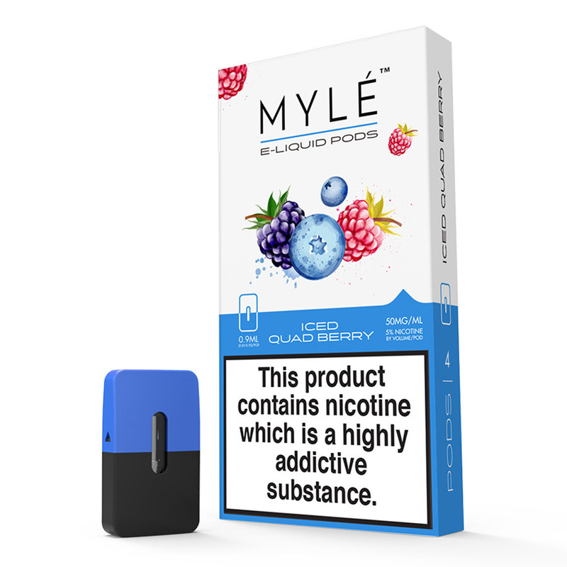 Сменный картридж для MYLE Device Pods - Iced Quad Berry 4 шт (Original)