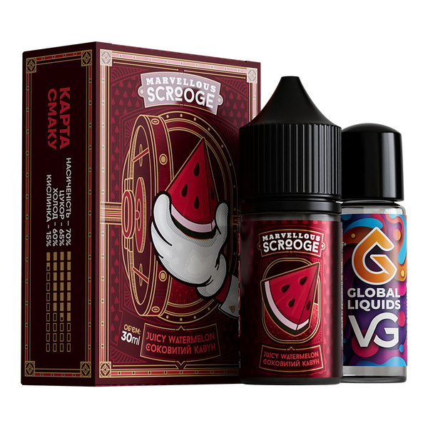 Набор Marvellous Scrooge Juicy Watermelon, 30 мл