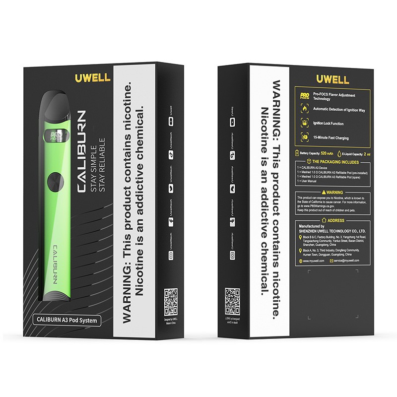 Стартовый набор Uwell Caliburn A3 (Original) - 8
